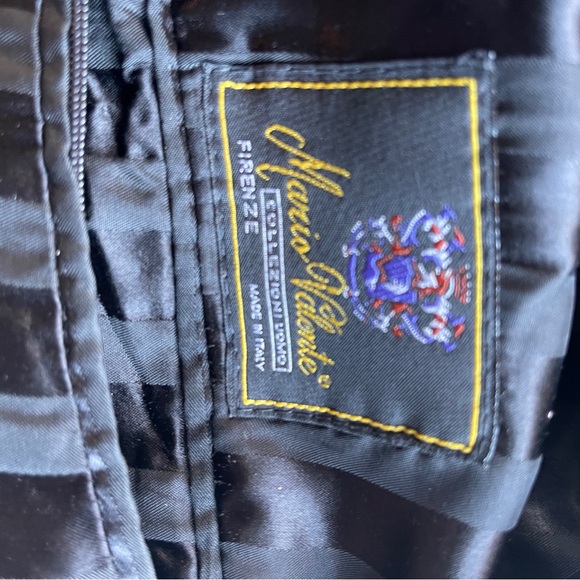 Mario Velente Wool and Cashmere Men's Black Overcoat size 46 - Picture 3 of 7